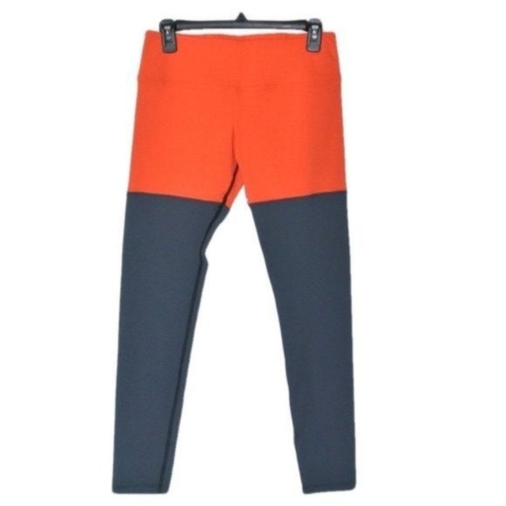 Sarah Todd Duo Color‎ Yoga Pants Orange Leggings S